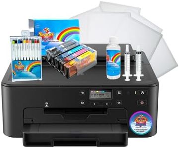 S & M Topper Image Cake Printer Bundle,Comes with 12 Sugar Sheets, 10 Colors Markers for Cookies, 5 Cartridges Set, and Printhead Flush Cleaning Kit Bundle System