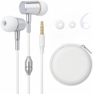 ATMOSURE Air Tube Headphones — Anti Radiation EMF Free Headphones with Carry Case, Microphone, Volume Control, Clipper and Set of Ear Tips
