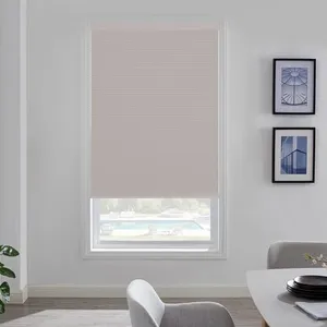 SHEERVIEW Cordless Cellular Shades - Blackout, No Drill No Tools Install, Thermal Insulated Noise Reducing Honeycomb Blinds for Windows, 36" W x 72" H, Powder Pink