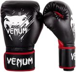 Venum Kids' Contender Boxing Gloves, Black/Red, 8 oz