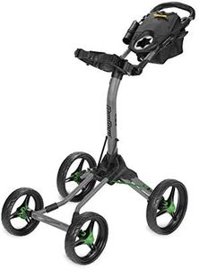 Bag Boy Quad XL Push Cart, Battleship Gray/Lime