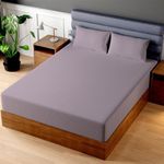 Superity Linen Sheets for RV Beds Made from Cotton. Moisture Wicking Cotton Bed Sheet for Breathable, Dry, and Comfortable Night's Sleep. 200 Thread Count. (Lavender)