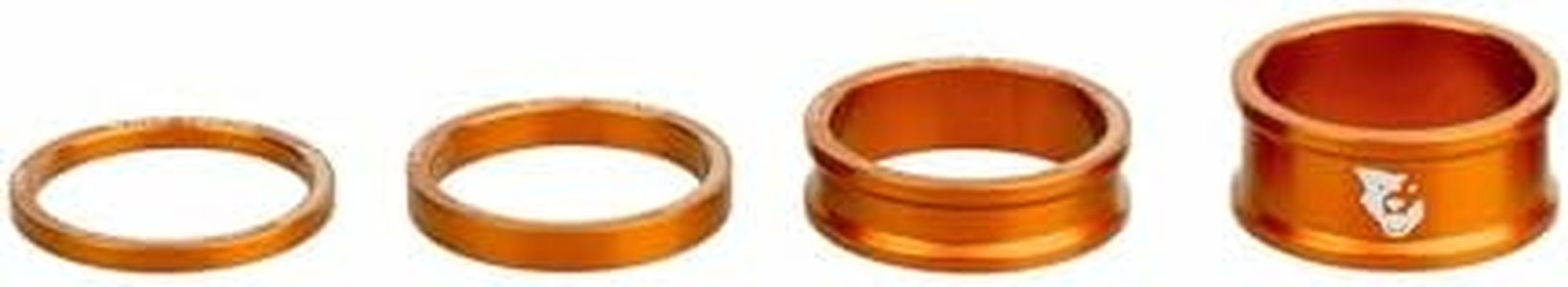 Wolf Tooth Precision Anodized Headset Spacers (Orange, 3, 5, 10, & 15mm)