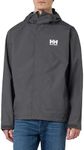 HELLY HANSEN Men's Seven J Waterproof Windproof Breathable Rain Jacket, 964 Charcoal, Large