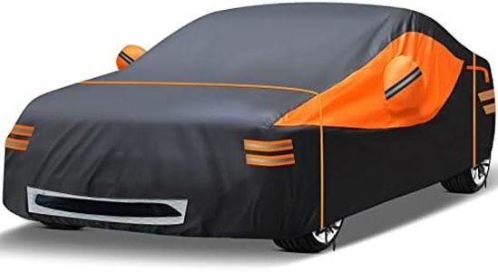 NEVERLAND Car Cover Compatible with Tesla Model 3, Custom Fit with Model 3 from 2017-2024, All Weather UV Protection Full Exterior Accessories Waterproof Car Covers with Zipper Charging Port