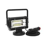 Willpower 5 inch 72W LED Work Light Bar with Magnetic Base, Cigarette Lighter Powered, Portable Off Road Driving Lights Floodlight Fog Lamps for Truck 4x4 Car Trailer Tractor Engineering Garage Camp