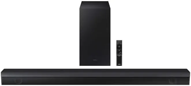 SAMSUNG B63C 5.1ch Soundbar w/Dolby Digital 5.1 Audio, DTS Virtual:X, Built-in Center Speaker, Bluetooth, Subwoofer Included, Game Mode, One Remote, Alexa Built-in, HW-B63C/ZA (2022 Model)