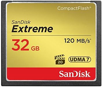 SanDisk Extreme 32GB CompactFlash Memory Card UDMA 7 Speed Up to 120MB/s- SDCFXS-032G-X46