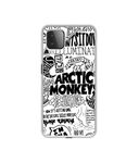 Casotec Arctic Monkeys Pattern Design Printed Silicon Soft TPU Back Case Cover for Samsung Galaxy M12 - Multicolor