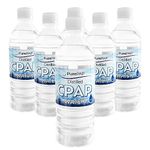 PurePAP Pure Distilled CPAP Water - 6-Pack of 16.9oz Bottles Distilled Water - Travel CPAP Water for CPAP Machine Humidifier – Clean, Safe