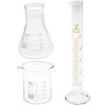 Baluue Lab Thick Glassware,3 Pieces