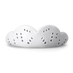 SISU Max Mouthguard, Snow White - 50% Stronger, Maximum Protection for Rugby, MMA, Boxing, Lacrosse, Football, Hockey, High-Impact Sports - Adult Fit, Remoldable Up to 20 Times, Works for Braces