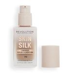 Makeup Revolution, Skin Silk Serum Foundation, Light to Medium Coverage, Contains Hyaluronic Acid, F12, 23ml