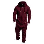 Onesies for Men | Super Soft Snuggle Hooded Onesie | Men's 2024 Fall Winter Warm Cozy Snuggle Fleece Nightwear Loungewear Stylish All In One Zipper Jumpsuit Stretch Onesies Rompers Playsuits Overalls