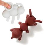 Doddle & Co. The Chew Teether with Poppable Bubbles | Toddler Teething Fidget Toy for Baby | Enhaces Oral Fit & Easy to Hold & Grab | Helps in Development for New Born Babies | Pack of 2 | Ant + Rain