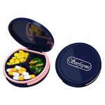 Serfeymi 3 Compartment Waterproof Cute Small Pill Box for Purse & Pocket,Travel Portable and Multifunctional Pill Case Holder for Vitamins,Fish Oil,Supplements, Pearls