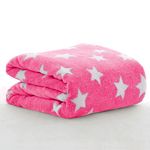 OYO BABY New Born Super Soft Baby Blanket Wrapper Blanket for Babies (100 x 75 Cm) Star Pink, Fleece, Lightweight All Season | 0-24 Months | Sleeping Bag | Nursing Baby Gifts