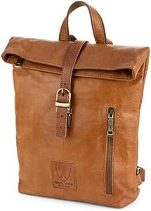 Berliner Bags Mochila vintage de cuero Seattle, pequeña mochila urbana para mujer - Marrón, marrón, Talla única