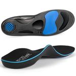 PCSsole Orthotic High Arch Support Insoles, Comfort Gel Work Boot Insert for Flat Feet, Plantar Fasciitis, Feet Pain, Heel Spur Pain,metatarsalgia,Over Pronation for Men and Women (26cm)