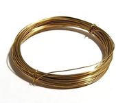 GREENARTZ 33 Feet Craft & Modelling wire for model making and multi purpose use (Brass, 24 Gauge /0.56 mm)