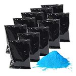 Chameleon Colors Gender Reveal Powder, Blue Color Powder with Blackout Packaging, 1.5 Pounds (70 Grams per Bag), Pack of 10