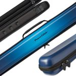 PowerGlide Snooker Pool or Billiard Cue Case | Svartur Blue | Modern Design Soft Touch EVA | Handle & Shoulder Strap | Protective Foam Interior | Accessory Pockets | To Fit 50/50 Joint Cue