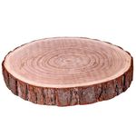 Extra Large/Large Natural Wood Log Slice Tree Bark Wedding Table Centerpiece Cake Stand (Medium)