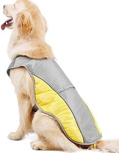 Homieco Chaleco de Enfriamiento Ajustable Ropa para Mascota, Chaleco de Enfriamiento para Perros, Chaqueta de Verano Anticalor para Perros con Tira Reflectante Adecuada