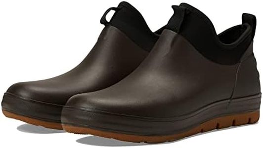 Staheekum Men's Waterproof Ankle Rain Shoe Chelsea Boot, Brown, 10