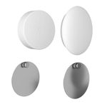 Teccle Wall Mount for Nest Temperature Thermostat Sensor 2 Pack No Hole Needed - Stainless Steel Bracket Plate for Google Nest Temperature Sensor - Mount to Any Smooth and Dry Surface