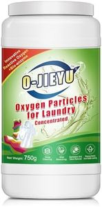 O-JIEYU Magic Oxygen Particles Washing Powder Fabric Solution Stain Removal and Sterilization Intrinsic Safety 750g (1, Household Cleaner)
