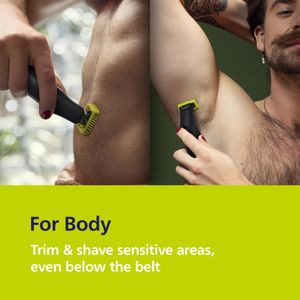 Philips OneBlade Pro 360 Face & Body Electric Trimmer – Shaver Kit with Charging Stand and Travel Case