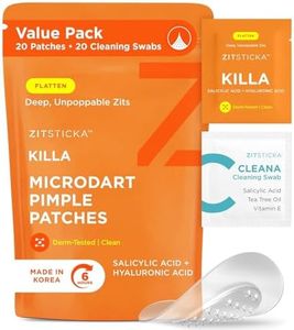 ZitSticka Killa Kit | Self-Dissolving Microdart Acne Pimple Patch for Zits and Blemishes, Spot Treatment Stickers for Face and Skin, Vegan and Cruelty Free (20 Pack)