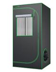 Green Hut Grow Tent 24"x24"x48" 600D Mylar Hydroponic Indoor Grow Tents with Observation Window, Removable Floor Tray and Tool Bag for Indoor Plant Growing 2X2