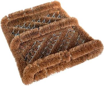 NINAMAR Natural Coir Boot Scraper Door Mat - 13 x 12 inch