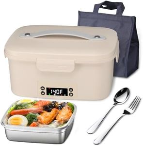 Basima Cordless Heated Lunch Box for Men & Women, Rechargeable Auto-Scheduled 1L Electric Lunch Box for Adults, Smart Battery-Powered Food Heater for Work & Outdoor Activities