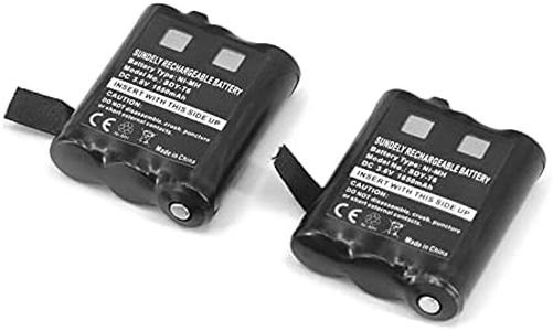 SUNDELY® 2 X Battery for Motorola Radio TLKR T92 H2O T82 Extreme T62 T605 H2O T800 PMNN4477AR 1532 PMR446 1650mAh 3.6V AA Rechargeable Ni-MH High Capacity Replacement Battery Pack