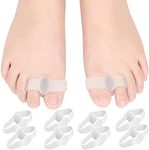 DYKOOK Bunion Gel Toe Separator Toe Separators with 2 Loops 10 Pack Bunion Corrector for Women & Men Relief Bunionette, Calluses, Blister Pain and Straighten Overlapping Hammer Toe