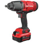 CRAFTSMAN V20 RP 1/2 inch Cordless Impact Wrench Kit, Brushless, 4Ah Battery and Charger Included (CMCF900M1)