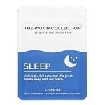 The Patch Collection Adult Deep Sleep Aid Melatonin Patches for Adults with Lavender and 5HTP, Natural Nighttime Support, Vegan Friendly Waterproof Patch, Latex Free, 4 Pack