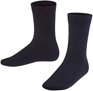 FALKE Unisex Kids Family Socks, Breathable, Durable, Sustainable Cotton, Lightweight, Colorful, Skin-Friendly, Blue (Darkmarine 6170), 10-12.5, 1 Pair
