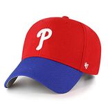 47 MLB Two Tone MVP Adjustable Hat, Adult One Size Fits All (Philadelphia Phillies), Philadelphia Phillies, One Size