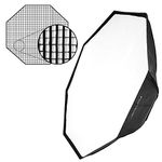 Fotodiox Pro 60" (150cm) Octagon Softbox Kit with Eggcrate Grid Multiblitz P Speedring for Multiblitz P