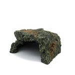 JIH Reptile Rock Hide Cave, Aquarium Habitat Decor Rock Tortoise Hideout for Lizards, Turtles, Reptiles, Amphibians, Fish