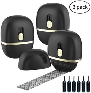 Lomil Wide Identity Theft Protection Roller Stamp Set 3 Pack - Privacy Confidential for ID Blockout with 6 Refills Address Blocker(Black)