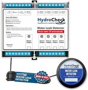 HydroCheck Automatic Water Shut Off System - Smart Leak Detection Device - Commercial Moisture Sensor Alarm - High Amp Load for Buildings & Office Space (Wiring Sold Separately)