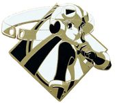 Zen Monkey Studios' Limited Edition 10th Anniversary Series: Roll.EXE Collectible Pin, Zinc, no gemstone