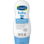 Cetaphil Baby Shampoo and Body Wash with Organic Calendula, Tear Free, Hypoallergenic, Ideal for Everyday Use, Dermatologist Tested, 7.8oz