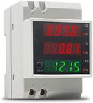 KETOTEK Digital Energy Meter Single Phase Ammeter Voltmeter Din Rail AC80-300V 100A Electric Watt Meter Voltage Current Power KWH Meter