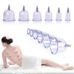 Cupping Equipment, 12x Suction Cups Cupping Set For Hand Back Body Massage Vacuum Suction Cups Acupuncture Vacuum Traditional Chinese Cupping Set